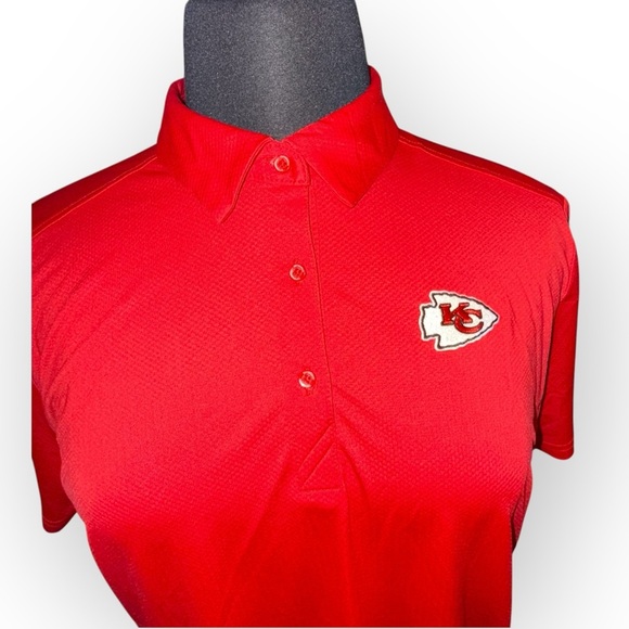 NWT CUTTER & BUCK Women's KC Chiefs Prospect Textured Stretch Polo XXXL - Picture 5 of 14